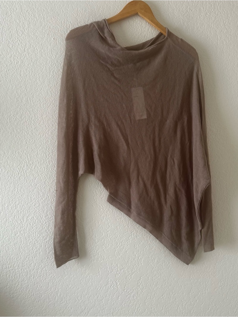 Eileen Fisher Signature Merino Asymmetrical Poncho